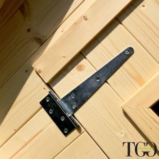 Abri en bois 2x2 Wanda - Cabane pour outils avec porte et fenêtre 198x198 cm