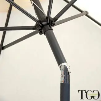 Parapluie inclinable en aluminium Amalfi 3x3