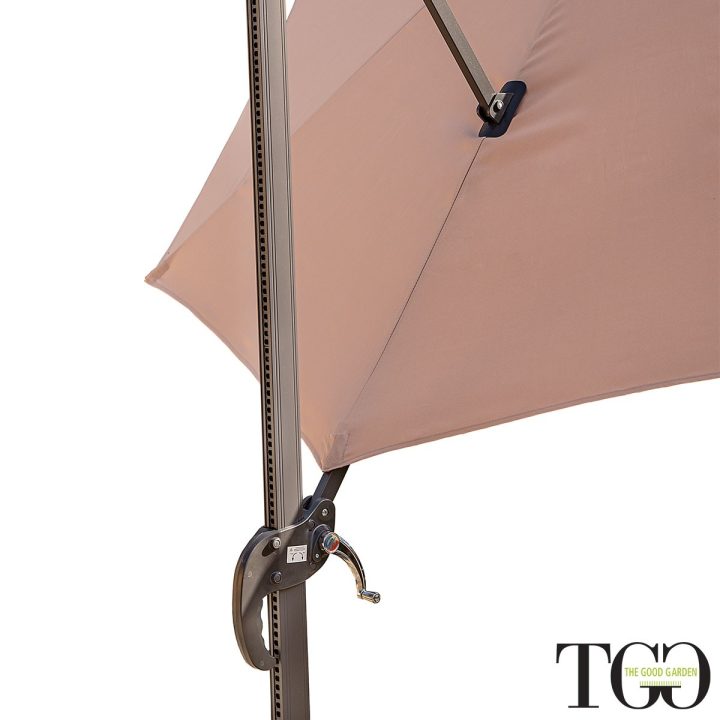 Parasol inclinable en aluminium 3x3 Positano