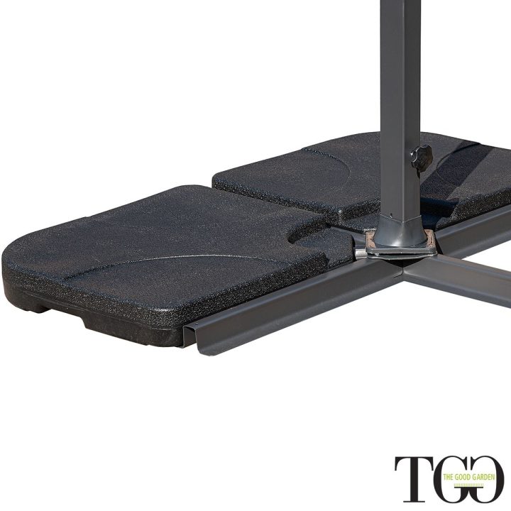 Parasol inclinable en aluminium 3x3 Positano