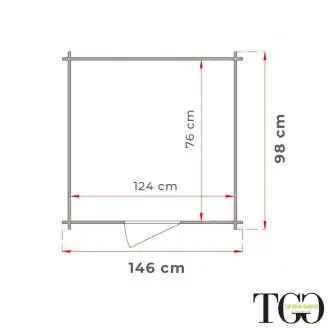Abri de jardin en bois adossé Jack 1,5 x 1 m pour outils, porte simple vitrée