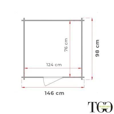 Abri de jardin en bois adossé Jack 1,5 x 1 m pour outils, porte simple vitrée