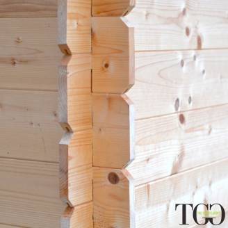 Abri en bois pour palettes et caisses Fidan avec porte double 178x273 cm