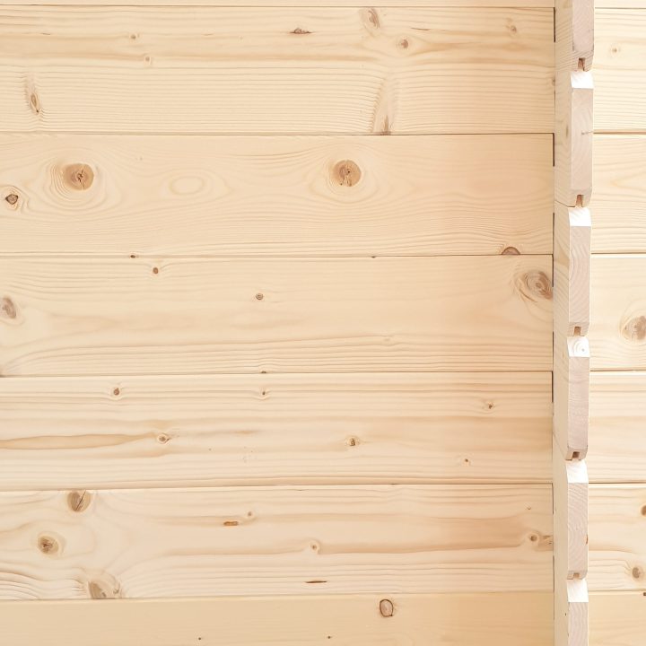Abri de jardin en bois adossé Jack 2 x 1 m pour outils, porte double vitrée, 198 x 98 cm