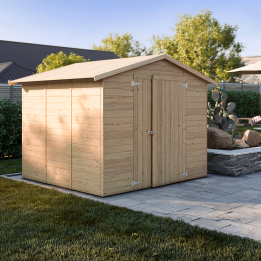 Maison de jardin en bois Lady Big 2,5 x 3 m personnalisable, épaisseur 19 mm