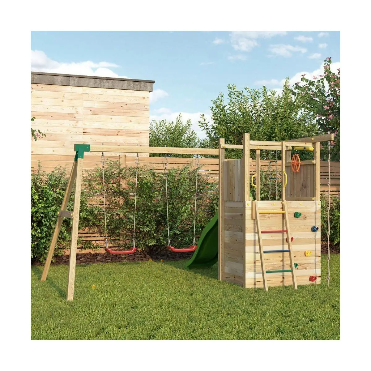 Jeu de plein air classique avec Base, boule, pompe, cordon et piquet portables avec une installation facile