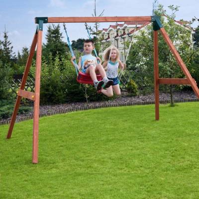 Balançoire en bois Fungoo FLY 2.0, jouet de jardin en bois