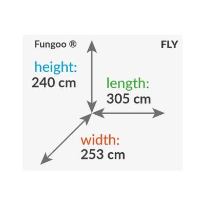 Balançoire en bois Fungoo FLY 2.0, jouet de jardin en bois