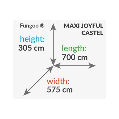 MAXI SET Fungoo JOYFUL CASTEL Mon ESPACE_XL FORTERESSE Coffre à jouets Arc-en-ciel