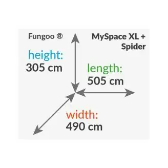 Aire de jeux de jardin en bois Fungoo My_SPACE_XL Spider