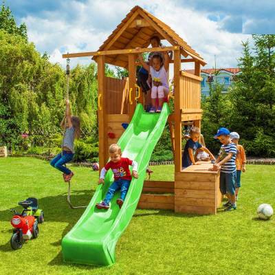 Coffre à jouets en bois Fungoo FORTRESS avec toboggan