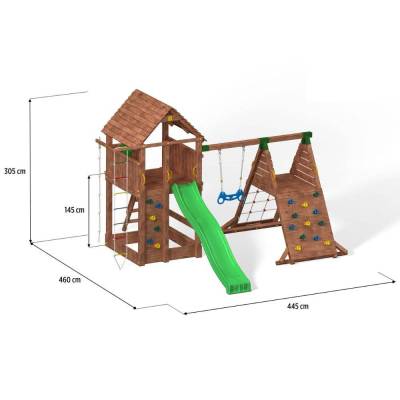 Aire de jeux pour enfants en bois Fungoo FORTRESS Spider