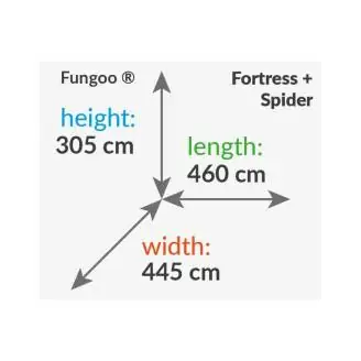 Aire de jeux pour enfants en bois Fungoo FORTRESS Spider