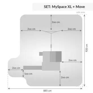 Aire de jeux en bois Fungoo My SPACE XL Move