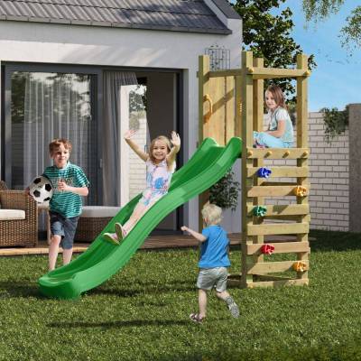 Aire de jeux en bois Fungoo Funny 3 Light Slide et escalade