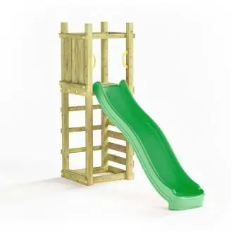 Aire de jeux en bois Fungoo Funny 3 Light Slide et escalade