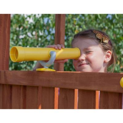 Maison de jardin pour enfants Fungoo MY SPACE XL avec toboggan