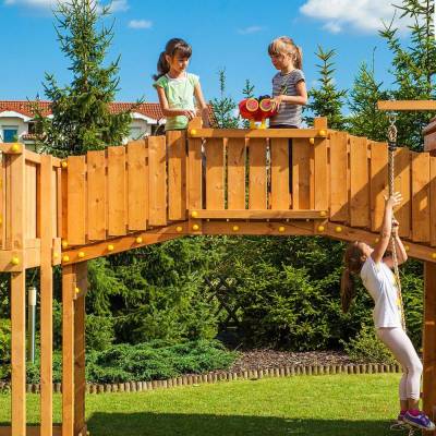 Maxi ensemble en bois Fungoo SMILE FARM aire de jeux de jardin