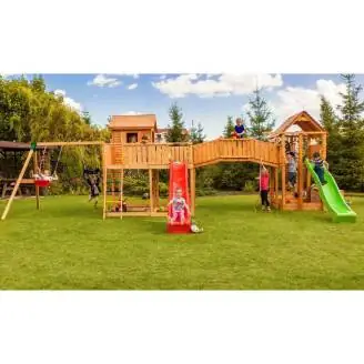 Maxi ensemble en bois Fungoo SMILE FARM aire de jeux de jardin