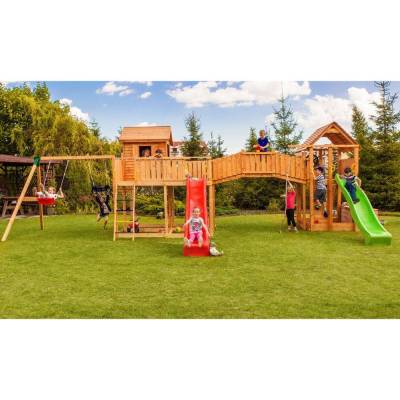 Maxi ensemble en bois Fungoo SMILE FARM aire de jeux de jardin