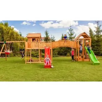 Maxi ensemble en bois Fungoo SMILE FARM aire de jeux de jardin