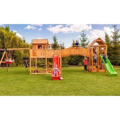 Maxi ensemble en bois Fungoo SMILE FARM aire de jeux de jardin