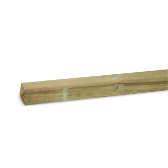 Mât 9x9x120 cm en bois imprégné en autoclave avec tête diamantée