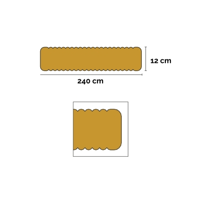 Plancher bois extérieur 2,7x12x240 cm traité en autoclave