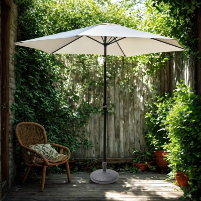 Parapluie inclinable en aluminium Amalfi 3x3 complet avec base