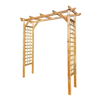 Pergola pour rosiers 210x49x220 cm en bois traité en autoclave
