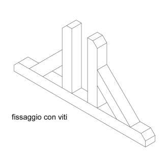 Base universelle en bois pour treillis de jardin – Résistante