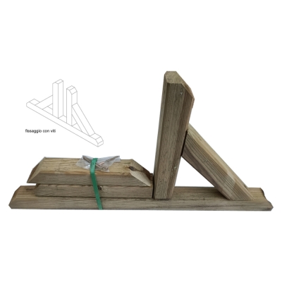 Base universelle en bois pour treillis de jardin – Résistante