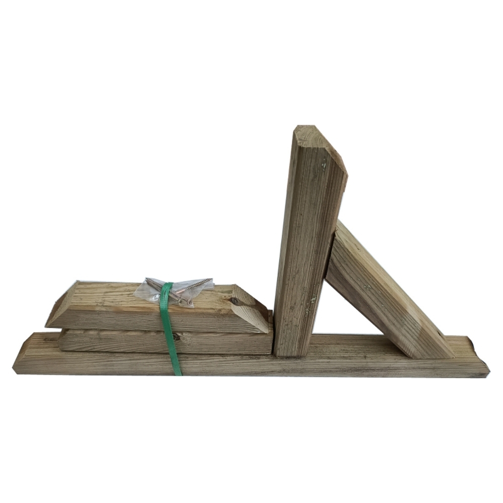 Base universelle en bois pour treillis de jardin – Résistante