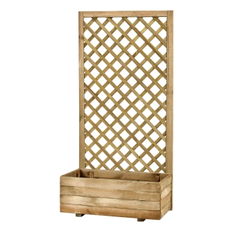 Jardinière avec treillis Marika – 40x80x180 cm Bois
