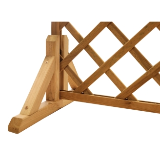 Base universelle en bois pour treillis de jardin – Résistante