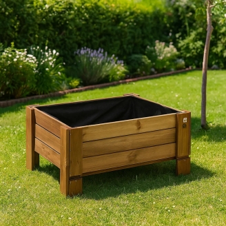 Jardinières en bois - Grande jardinière d'extérieur en bois GardenBox