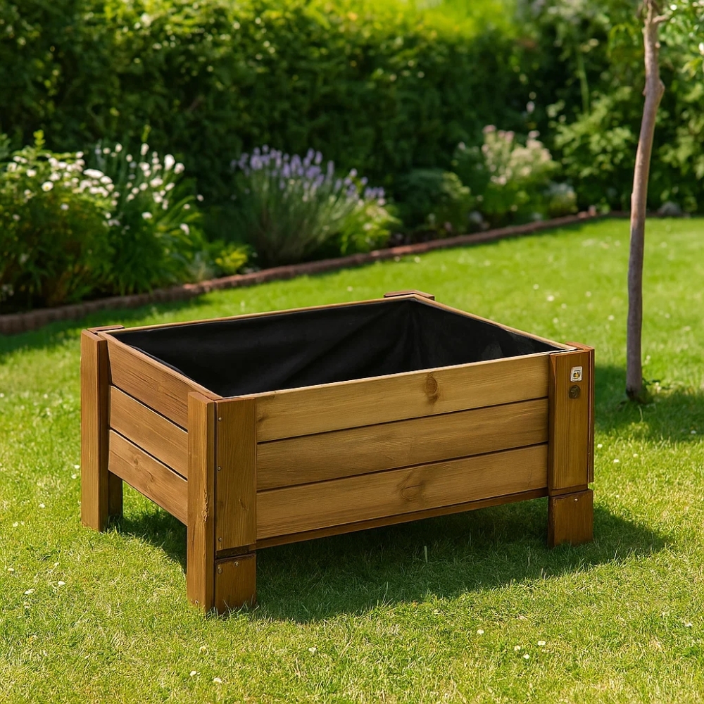 Jardinières en bois - Grande jardinière d'extérieur en bois GardenBox
