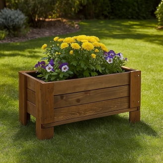 Jardinières en bois - GardenBox Petite jardinière d'extérieur en bois