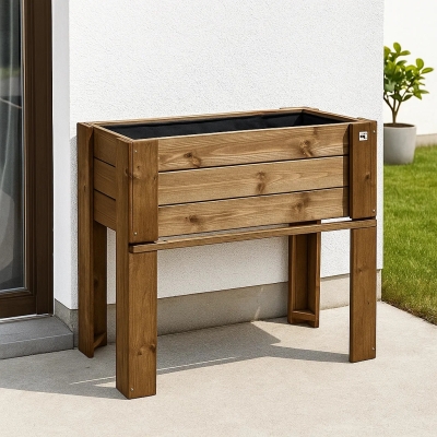 Jardinières en bois - Giardiniera Jardinière d'extérieur surélevée en bois