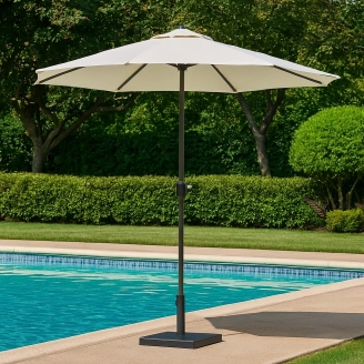 Parapluies - Parapluie inclinable en aluminium 3x3 Amalfi