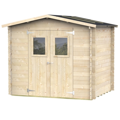Maisons en bois - Maison en bois 2,5x2 Jack avec double porte P...
