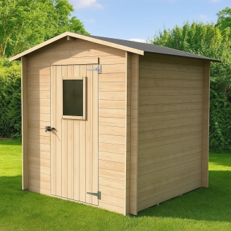 Maison en bois 2x2 Wanda - Coffre à outils en bois avec porte et fenêtre
