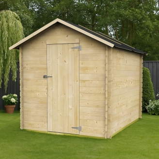 Maisons en bois - Franco 178X218 cm Maison de jardin en bois avec...