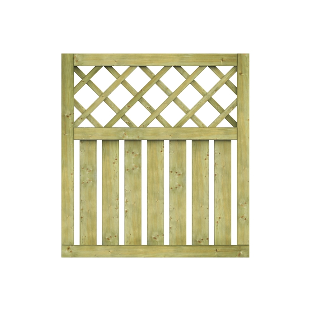 Portail de jardin en bois 100x90 cm – Module prémonté