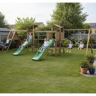 Aire de jeux en bois autoclavée Playland BigFun TGG Play