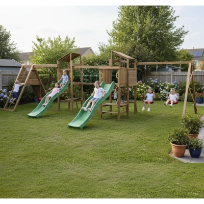 Aire de jeux en bois autoclavée Playland BigFun TGG Play