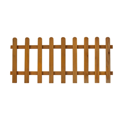 Clôture en bois Orion droit 180x90 cm en pin imprégné couleur noyer