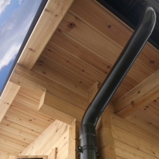 Lattoneria per raccolta acqua completa