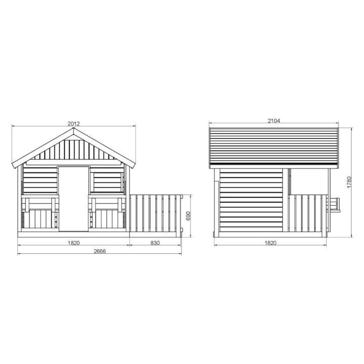 Maisonnette en bois pour enfants Fungoo Sunny Bandcorner – Jeu de jardin