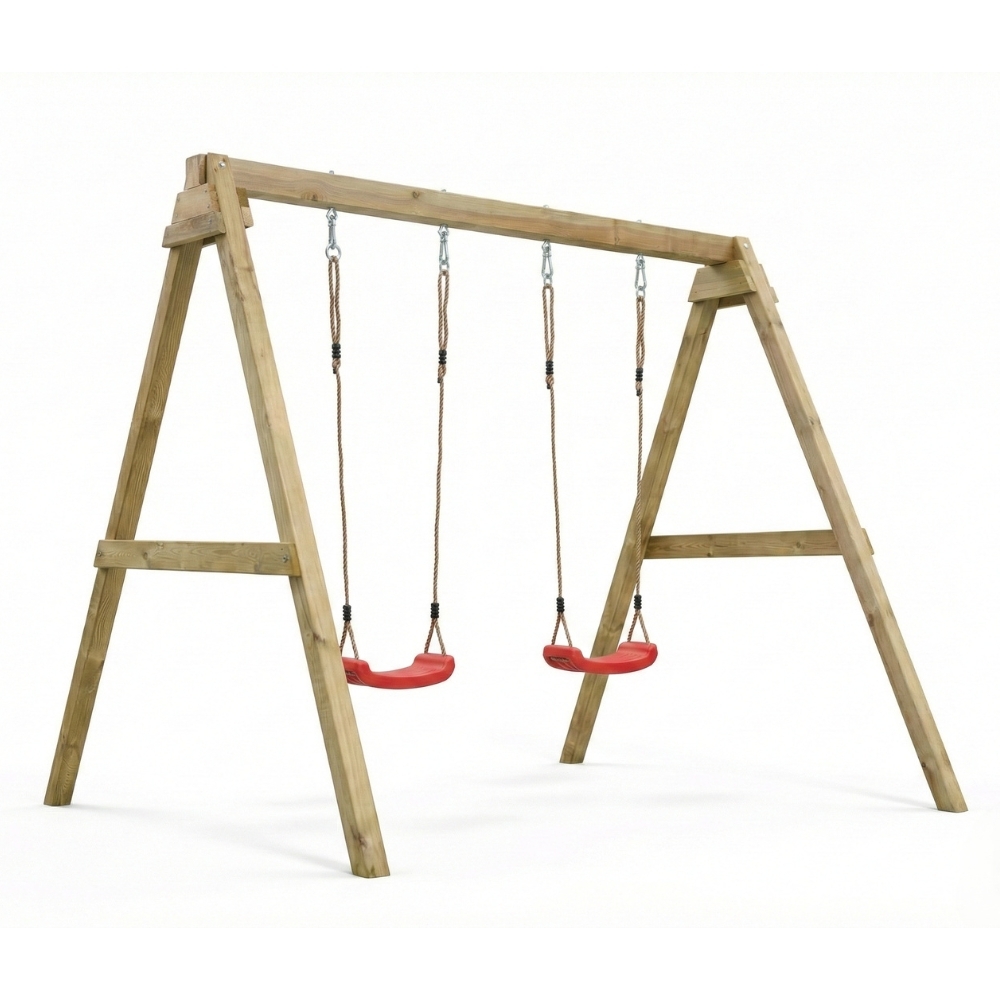 Balançoire en bois Maxplay Swing – Double siège pour jardin